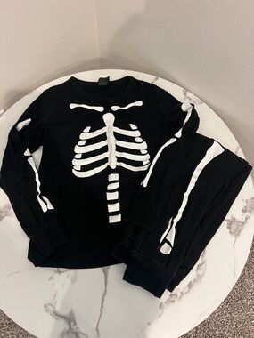 Hyde and Eek! Black Skeleton Pajama Set